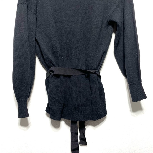 NWT Joie Ferlinka Wrap Sweater Black Small L97 - Picture 7 of 8